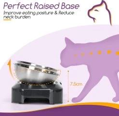 Nobleza Katten Voerbakjes - Ergonomische Dubbele Voerbak - Anti Braak Voerbak Voor Katten - Zwart - Dubbel - RVS -Katten Hondenbenodigdheden Winkel 1200x1161 17