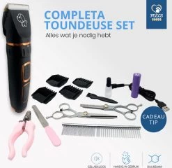 YE™ Professionele Dieren/honden Tondeuse Set Extra Krachtig - Honden Trimmer - Lang Of Kortharige Huisdieren Katten & Honden - Draadloos - Weinig Geluid -Katten Hondenbenodigdheden Winkel 1200x1165 5