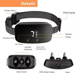 Amaeze Anti Blafband - Opvoedingshalsband Zonder Schok En Diervriendelijk – Blafband Voor Honden – Opvoedingshalsbanden - Voor Kleine En Grote Honden - Antiblafband Zonder Schok Waterdicht - Oplaadbaar - Vibratie En Audio -Katten Hondenbenodigdheden Winkel 1200x1165 6