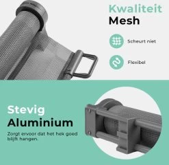 Château Animaux® - Tot 180cm Breed Traphekje Oprolbaar Hond - Stijlvolle Oplossing - Dieren Hek - Honden Hek 17 Château Animaux® - Tot 180cm Breed Traphekje Oprolbaar Hond - Stijlvolle Oplossing - Dieren Hek - Honden Hek -Katten Hondenbenodigdheden Winkel 1200x1165 7