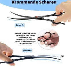 Petsify - Professionele 8-delige Huisdier Knipset - Effileerschaar Hond - Kam Hond - Schaar Hond - Katten Kam - Hondenschaar - Trimschaar Voor Honden - Kapperset - Zwart -Katten Hondenbenodigdheden Winkel 1200x1166 3