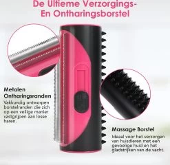 Frenkies HuisdierPlezier Hondenborstel - Borstels - Hondenborstel - Hondenkam - Roze -Katten Hondenbenodigdheden Winkel 1200x1167 6