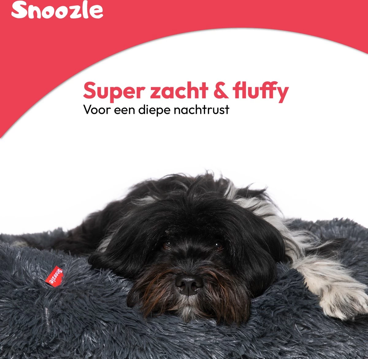 Snoozle Donut Hondenmand - Zacht En Luxe Hondenkussen - Wasbaar - Fluffy - Hondenmanden - 50cm - Grijs 4 Snoozle Donut Hondenmand - Zacht En Luxe Hondenkussen - Wasbaar - Fluffy - Hondenmanden - 50cm - Grijs - Afbeelding 2