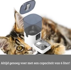 LARMA Automatische Voerbak Met Camera - Automatische Voerbak Voor Kat En Hond - Voerinhoud 6 Liter - Voerautomaat Met Smartphone Besturing - Met Camera - Voerdispenser Voor Hond En Kat -Katten Hondenbenodigdheden Winkel 1200x1178