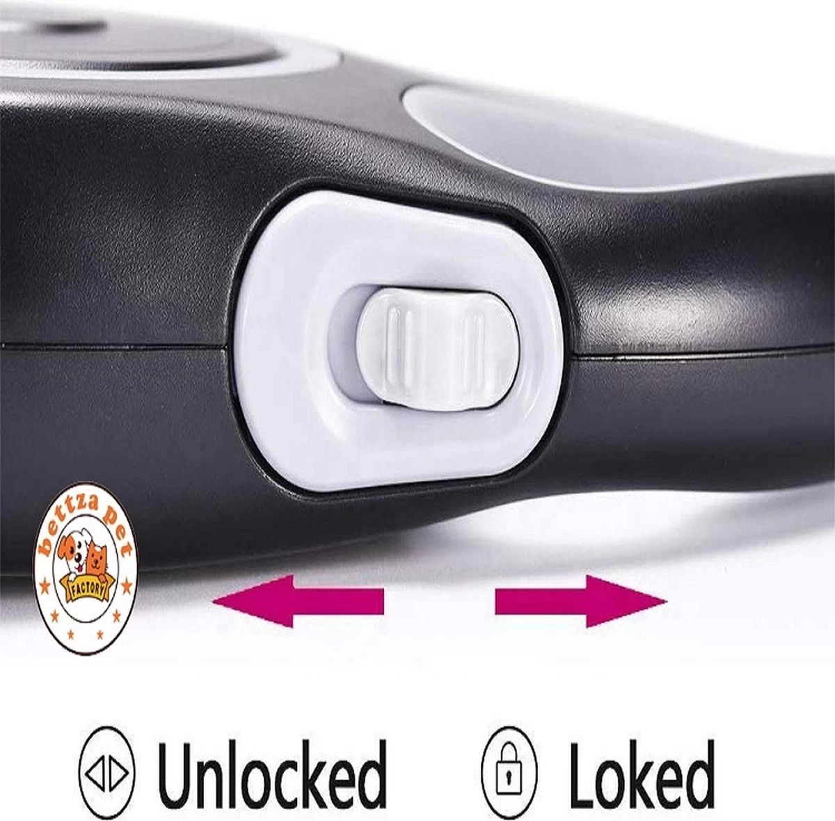 Stevige Hondenriem – 8 Meter – Swifth – Grijs – Comfort Grip – One-Touch Lock Release 4 Stevige Hondenriem – 8 Meter – Swifth – Grijs – Comfort Grip – One-Touch Lock Release - Afbeelding 2