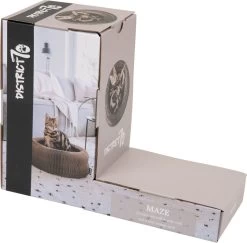 District 70 MAZE 3-in-1 Opvouwbare Kartonnen Kattenmand - Inclusief Catnip Balletje - Voor Slapen, Spelen En Krabben! -Katten Hondenbenodigdheden Winkel 1200x1180 8