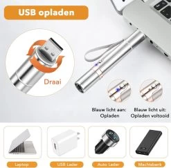 DOWO® - Laserpen - USB Oplaadbaar - Kattenspeeltjes - 7 Verschillende Standen - Laserlampje - RVS Zilver - Laser Pointer 15 DOWO® - Laserpen - USB Oplaadbaar - Kattenspeeltjes - 7 Verschillende Standen - Laserlampje - RVS Zilver - Laser Pointer -Katten Hondenbenodigdheden Winkel 1200x1181 4