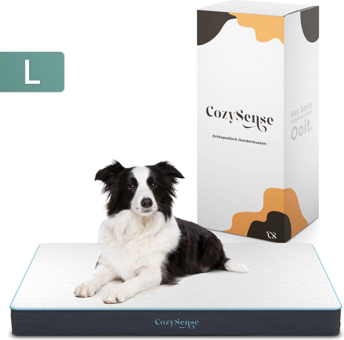 CozySense® - Orthopedisch Hondenkussen - Hondenkussen 90 X 55 Cm - Ook Geschikt Als Benchkussen & Hondenbed - Hondenkussen Bank - Traagschuim - Waterdicht - Wasbare Hoes - Maat L 3 CozySense® - Orthopedisch Hondenkussen - Hondenkussen 90 X 55 Cm - Ook Geschikt Als Benchkussen & Hondenbed - Hondenkussen Bank - Traagschuim - Waterdicht - Wasbare Hoes - Maat L