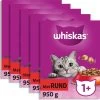 Whiskas 1+ Kattenbrokken - Rund - Doos 5 X 950 G -Katten Hondenbenodigdheden Winkel 1200x1188 6