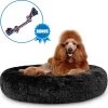 Pawzle Hondenmand - Donut Hondenkussen - Kattenmand - Bed Voor Honden & Katten - Wasbaar - 120cm - Zwart -Katten Hondenbenodigdheden Winkel 1200x1189 9