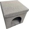 Adori Kattenhuis Met Poef Moon - Kattenmand - 36.5x36.5x36.5 Cm Grijs -Katten Hondenbenodigdheden Winkel 1200x1194 8