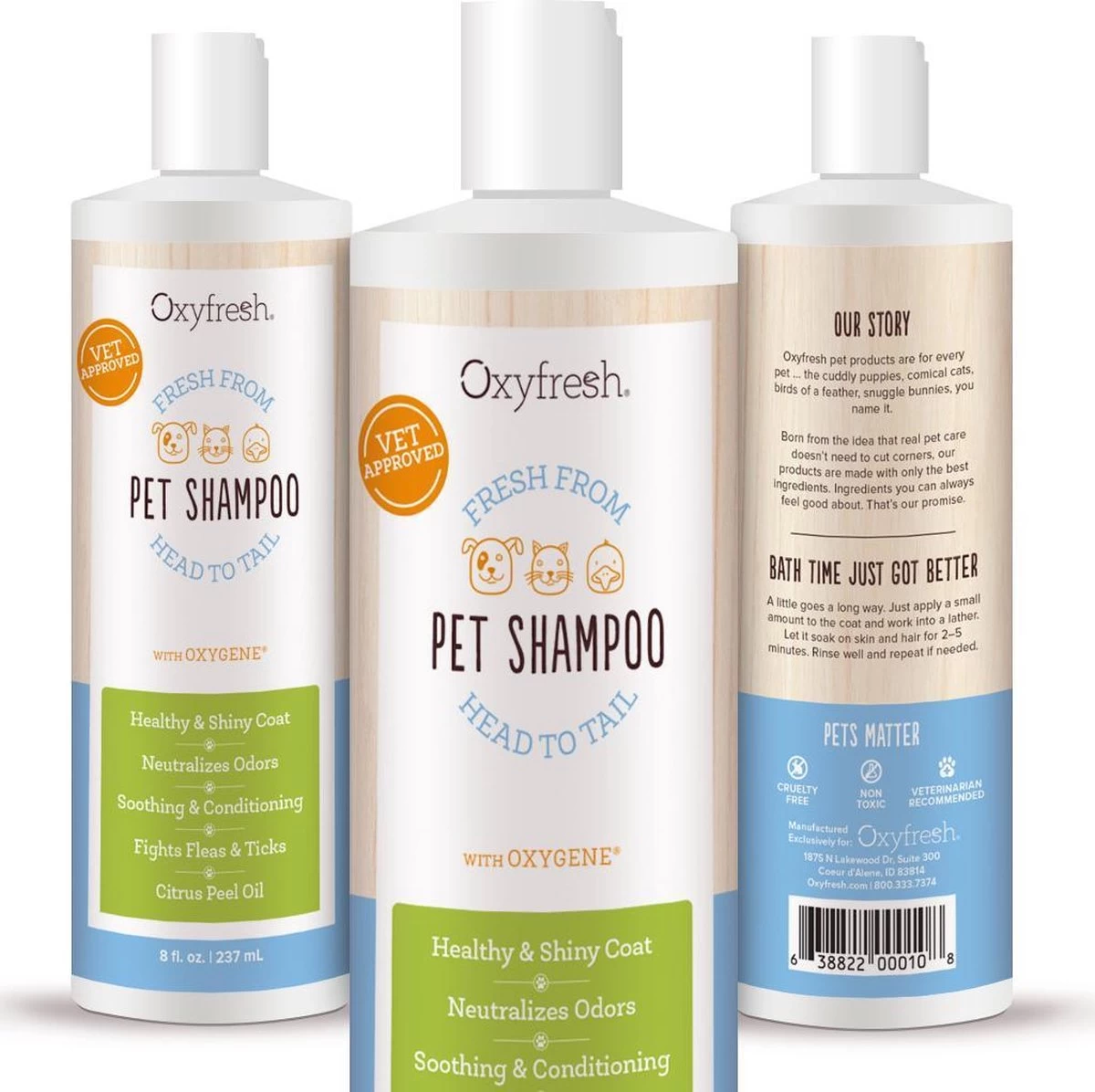 Oxyfresh Pets Hondenshampoo & Kattenshampoo - 237ml - Diervriendelijke Shampoo Voor Honden En Katten Zonder Irriterende Bestanddelen 3 Oxyfresh Pets Hondenshampoo & Kattenshampoo - 237ml - Diervriendelijke Shampoo Voor Honden En Katten Zonder Irriterende Bestanddelen