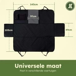 J.E Hondendeken Auto - Beschermhoes Achterbank - Hondendeken Auto Achterbank - Autodeken Hond - 147 X 137 Cm -Katten Hondenbenodigdheden Winkel 1200x1199 3