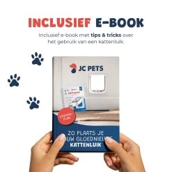 JC Pets Premium Kattenluik - Inclusief Tunnel - 4 Vergrendelingsstanden - Zwart - 20 X 19 X 5.5 Cm - Waterdicht -Katten Hondenbenodigdheden Winkel 1200x1200 1077