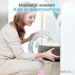 Petville Kattenmand - 50 Cm - Wasbaar - Donut - Waterbestendig - Grijs -Katten Hondenbenodigdheden Winkel 1200x1200 1102