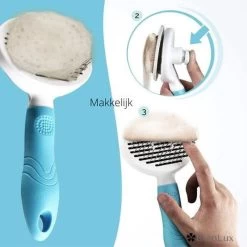 Merkloos Dierenborstel - Haarborstel Huisdieren - Borstel Voor Vacht Huisdier - Borstel Kat - Borstel Hond - Makkelijk Haar Verwijderen Met één Klik - Inclusief Speeltje - Kam Huisdier - Vachtverzorging - Massage -Katten Hondenbenodigdheden Winkel 1200x1200 113