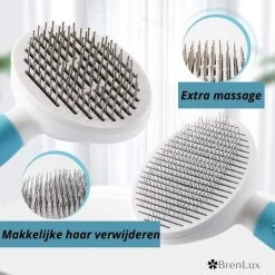 Merkloos Dierenborstel - Haarborstel Huisdieren - Borstel Voor Vacht Huisdier - Borstel Kat - Borstel Hond - Makkelijk Haar Verwijderen Met één Klik - Inclusief Speeltje - Kam Huisdier - Vachtverzorging - Massage -Katten Hondenbenodigdheden Winkel 1200x1200 114