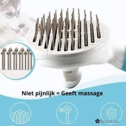Merkloos Dierenborstel - Haarborstel Huisdieren - Borstel Voor Vacht Huisdier - Borstel Kat - Borstel Hond - Makkelijk Haar Verwijderen Met één Klik - Inclusief Speeltje - Kam Huisdier - Vachtverzorging - Massage -Katten Hondenbenodigdheden Winkel 1200x1200 116