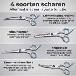 VoordeelShop 7-Delige Huisdier Knipset Met Etui - Trimmen Hond - Honden Schaar - Effileerschaar Hond - Huisdier Trimmer - Huisdier Knippen - Knipschaar Haar - Haar Schaar - Kapper - Kapperset - Scharenset -Katten Hondenbenodigdheden Winkel 1200x1200 14