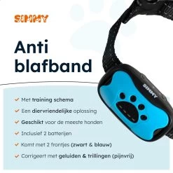 Simmy Anti Blafband - Diervriendelijke Opvoedingshalsband - Zwart En Blauw - Diervriendelijk - Zonder Schok - Anti Blaf Band Voor Grote En Kleine Honden 15 Simmy Anti Blafband - Diervriendelijke Opvoedingshalsband - Zwart En Blauw - Diervriendelijk - Zonder Schok - Anti Blaf Band Voor Grote En Kleine Honden -Katten Hondenbenodigdheden Winkel 1200x1200 141