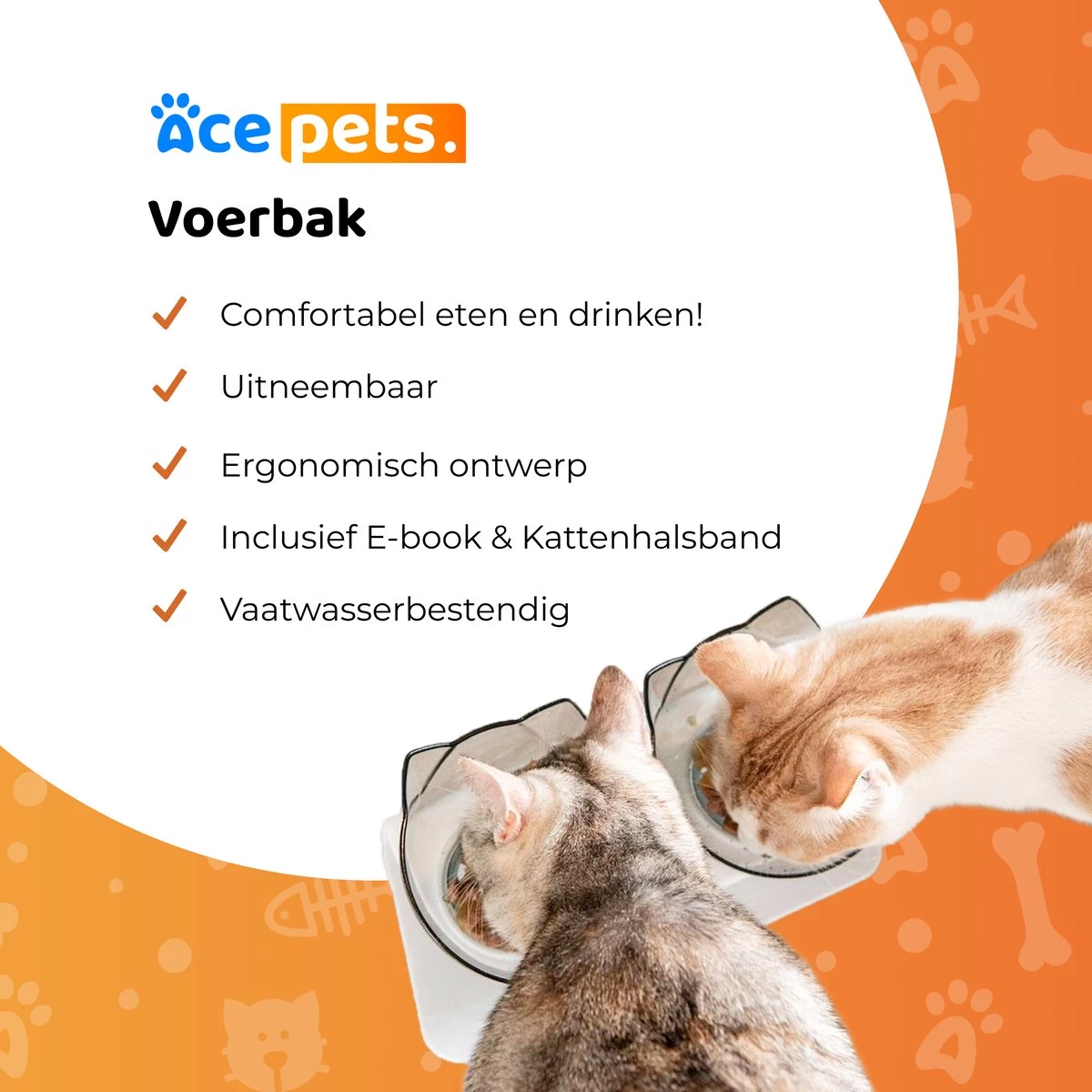 ACE Pets Ergonomische Voerbak Kat - Kattenvoerbakjes - Drinkbak Kat - Kat Voerbak 9 ACE Pets Ergonomische Voerbak Kat - Kattenvoerbakjes - Drinkbak Kat - Kat Voerbak - Afbeelding 7