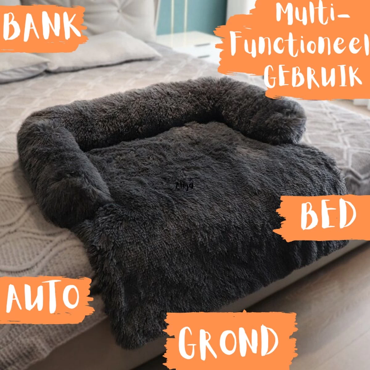 Origineel Hondendeken Voor Bank– Hondenkleed Fluffy – Pluche Hondenbed - Hondenmand Premium - Volledig Afritsbaar 16 Origineel Hondendeken Voor Bank– Hondenkleed Fluffy – Pluche Hondenbed - Hondenmand Premium - Volledig Afritsbaar - Afbeelding 14