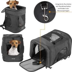 Cadoca Hondenrugzak - Tot 12kg Draagcomfort Verstelbaar - Zwart 29 Cadoca Hondenrugzak - Tot 12kg Draagcomfort Verstelbaar - Zwart -Katten Hondenbenodigdheden Winkel 1200x1200 187