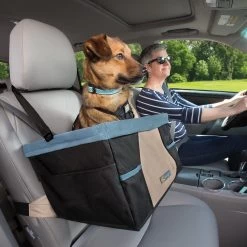 Kurgo Rover Booster Seat - Verhoogde Autostoel Met Eenvoudige Bevestiging Voor Kleine Honden Tot 13kg - Zwart/Blauw 30x40x20cm -Katten Hondenbenodigdheden Winkel 1200x1200 214