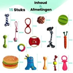 Petloverz – Honden Speelgoed Set – Honden Speeltjes – Knuffel - Speelgoed – Intelligentie – 15 Speeltjes -Katten Hondenbenodigdheden Winkel 1200x1200 248