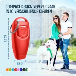 VEDIC® - Luxe Clicker Met Fluit - Clickertraining - Rood - Bevestigingsring - Fluit - Hondentraining -Katten Hondenbenodigdheden Winkel 1200x1200 256