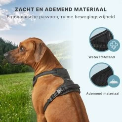 Hondentuigje - Anti-Trek Tuig - Hondenharnas - Y Tuig Hond - Reflecterend - Zwart - Maat XL -Katten Hondenbenodigdheden Winkel 1200x1200 262