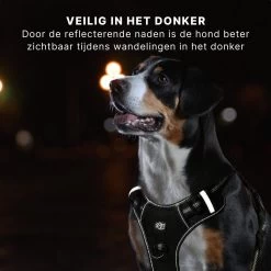 Hondentuigje - Anti-Trek Tuig - Hondenharnas - Y Tuig Hond - Reflecterend - Zwart - Maat XL -Katten Hondenbenodigdheden Winkel 1200x1200 263