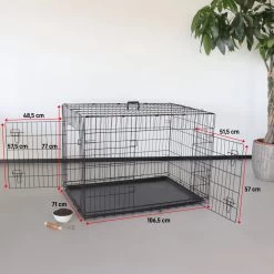 Merkloos Hondenbench - Zwart - 106 X 71 X 76 Cm -Katten Hondenbenodigdheden Winkel 1200x1200 33