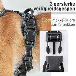 Antitrek Hondentuigje - Middelgrote Honden - Luipaard - Maat M - Borstring - Reflecterend -Katten Hondenbenodigdheden Winkel 1200x1200 363