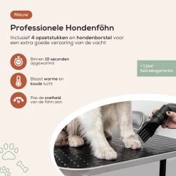 MiMOPETS® Hondenföhn Met 4 Opzetstukken – Waterblazer Voor Honden Met Geluiddemper -Hondendroger - Zwart -Katten Hondenbenodigdheden Winkel 1200x1200 465