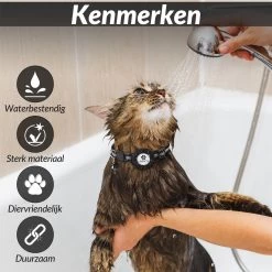 Kattenhalsband Airtag Met Adreskoker Kat & Veiligheidssluiting - Halsband Kat & Kitten - Kattenbandje Met Belletje - Reflecterend - Zwart - Airtag Houder & Adreskoker - Voor Grote & Kleine Katten -Katten Hondenbenodigdheden Winkel 1200x1200 49