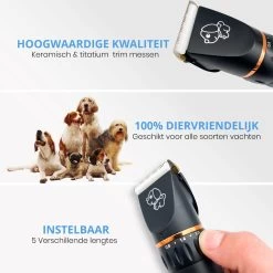 YE™ Professionele Dieren/honden Tondeuse Set Extra Krachtig - Honden Trimmer - Lang Of Kortharige Huisdieren Katten & Honden - Draadloos - Weinig Geluid -Katten Hondenbenodigdheden Winkel 1200x1200 497