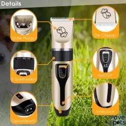 AVE Pets® Complete Hondentondeuse Set - Draadloos Tondeuse - Scheerapparaat Voor Je Hond Of Kat - Huisdier Trimmer - Professionele Dierentondeuse - Dieren Verzorging -Katten Hondenbenodigdheden Winkel 1200x1200 504