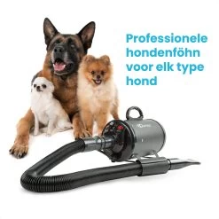 Qumax Professionele Hondenföhn Met 4 Opzetstukken – Waterblazer Voor Honden – Stil Design – Compact En Modern - Zwart -Katten Hondenbenodigdheden Winkel 1200x1200 519
