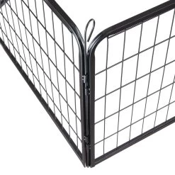 ACAZA Hondenren In 4 Panelen - Hondenkennel - Met Deur - 60 Cm Hoog - Zwart -Katten Hondenbenodigdheden Winkel 1200x1200 593