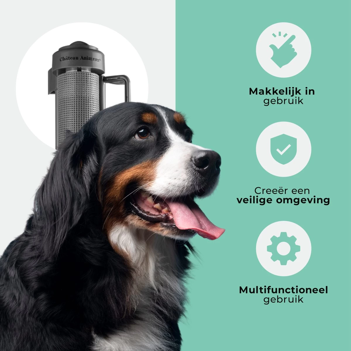 Château Animaux® - Tot 180cm Breed Traphekje Oprolbaar Hond - Stijlvolle Oplossing - Dieren Hek - Honden Hek 5 Château Animaux® - Tot 180cm Breed Traphekje Oprolbaar Hond - Stijlvolle Oplossing - Dieren Hek - Honden Hek - Afbeelding 3