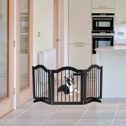 Paws & Claws - Hondenhek –Deurhekje - Dog Barrier - 154,5 X 61 Cm - Opvouwbaar - Zwart -Katten Hondenbenodigdheden Winkel 1200x1200 607