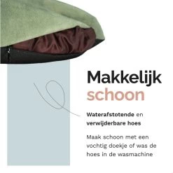Rexproduct Hondenkussen - Hondenmand - Hondenbed Met Rits En Wasbaar - Manden & Kussens 90 X 110 CM - 0 Tot 80 Kg - SoftPet Groen -Katten Hondenbenodigdheden Winkel 1200x1200 707