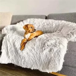 Quzi Hondenkussen Voor Bank - Fluffy Hondendeken - Bankbescherming Hond - 85x85cm - Afneembare Hoes -Katten Hondenbenodigdheden Winkel 1200x1200 740