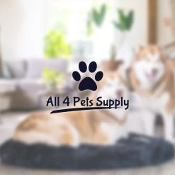 All 4 Pets Supply® Hondenmand Donut - Maat M - Geschikt Voor Honden Tot 50 Cm - Hondenkussen - Zwart -Katten Hondenbenodigdheden Winkel 1200x1200 749