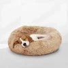 Peaceful Pooch S - Pluizig Hondenbed - 58cm Diameter - Opvouwbaar - In Verschillende Maten. Kattenbed - Wasbaar - Uitneembare Vulling - Ontspant Gewrichten En Spieren - Anti-slip Noppenbodem -Katten Hondenbenodigdheden Winkel 1200x1200 757