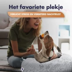 Pet Perfect Donut Hondenmand XXL - 100cm - Fluffy Hondenkussen - Hondenbed - Créme/Bruin -Katten Hondenbenodigdheden Winkel 1200x1200 764