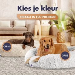 Pet Perfect Donut Hondenmand XXL - 100cm - Fluffy Hondenkussen - Hondenbed - Créme/Bruin -Katten Hondenbenodigdheden Winkel 1200x1200 769