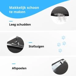 Tenify Kattenbakmat + Extra Kattenbak Schepje - 40 X 50 Cm - Waterdicht - Dubbele Laag - Honingraatstructuur - Uitloopmat - Mat -Katten Hondenbenodigdheden Winkel 1200x1200 854