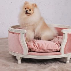 Lord Lou - George Roze Velvet S - Luxe Hondenmand - Luxe Kattenmand - 49x40x31 -Katten Hondenbenodigdheden Winkel 1200x1200 88